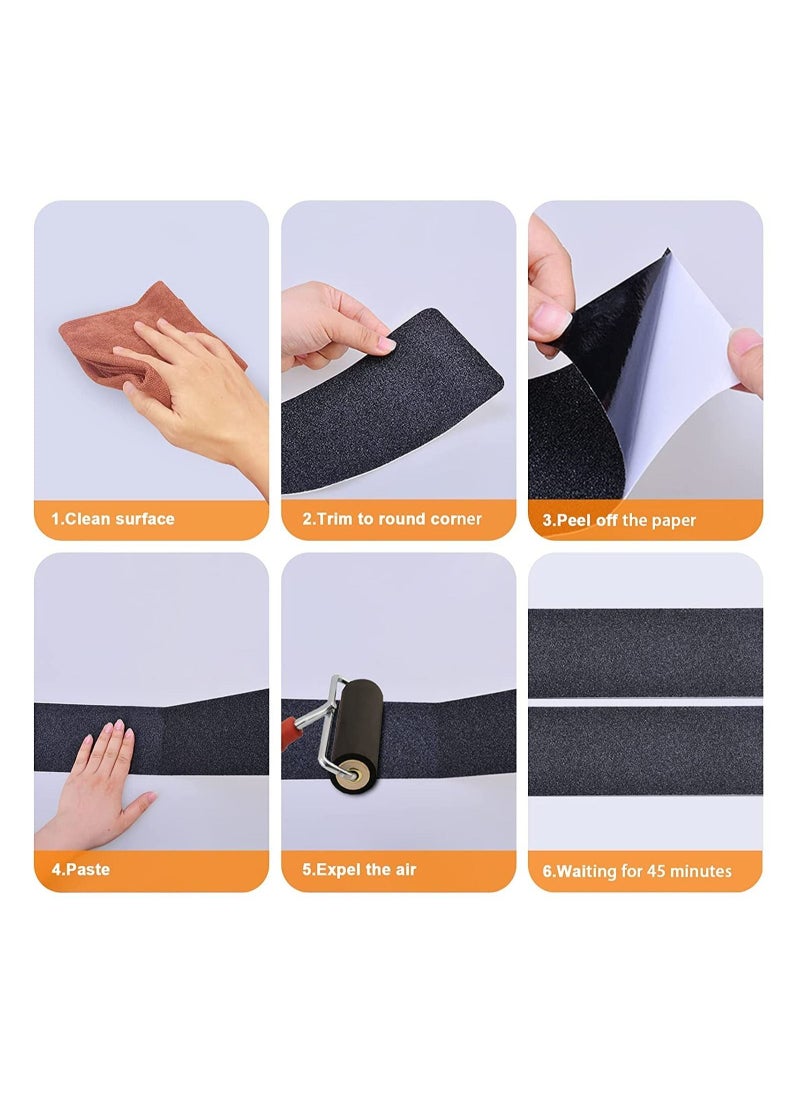 Generic Heavy Duty Grip Tape Outdoor Waterproof, High Adhesive Traction Safety Tape (1 Roll, 44 Inch x 33 Feet)  - Image 4