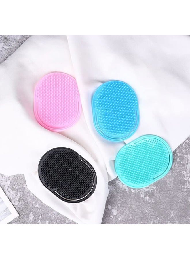 CREATIVE ZONE Pocket Palm Hair Combs, Massager Hair Brush, Shampoo Brush, Portable for Home, Office, Travel and Pets, Multicolor Pack of 3 - Image 5