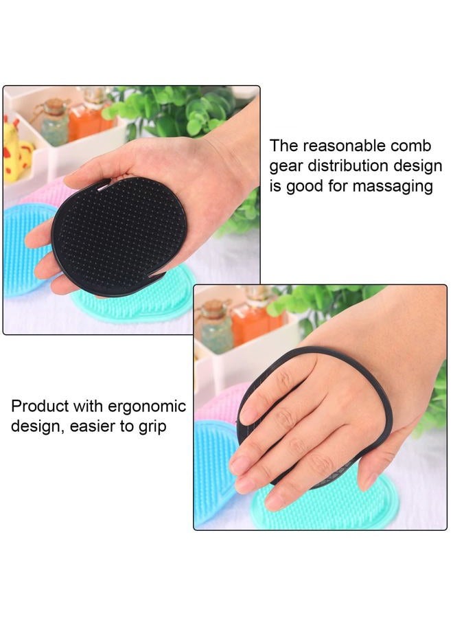 CREATIVE ZONE Pocket Palm Hair Combs, Massager Hair Brush, Shampoo Brush, Portable for Home, Office, Travel and Pets, Multicolor Pack of 3 - Image 3