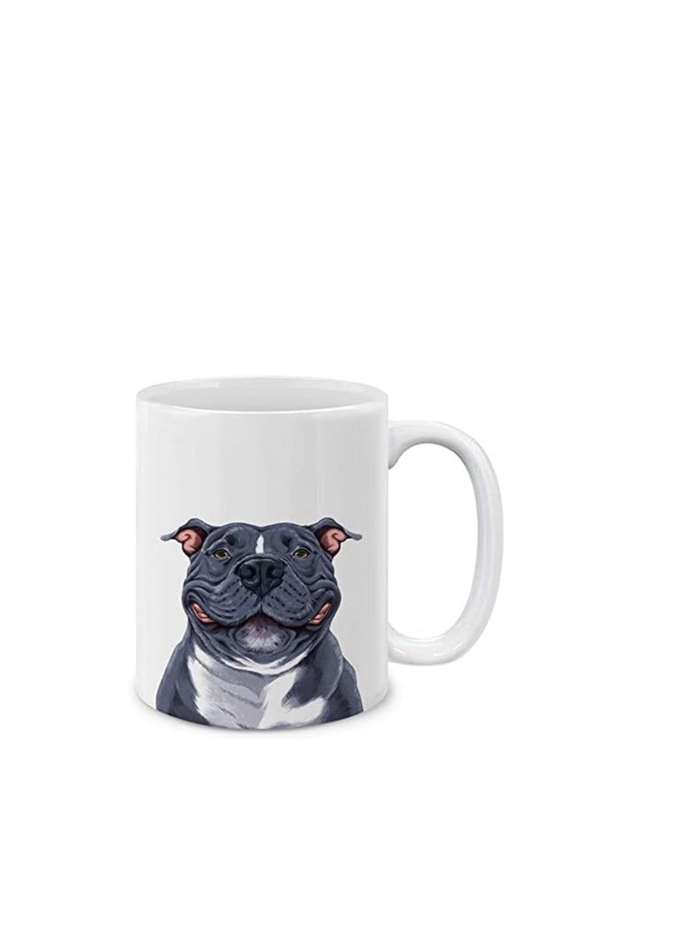 راين لطيف الصلصال المذهول جرو الكلب السيراميك فنجان القهوة القدح، 11 أوقية - Image 1