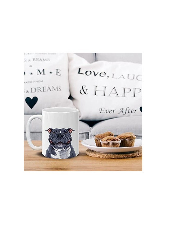 راين لطيف الصلصال المذهول جرو الكلب السيراميك فنجان القهوة القدح، 11 أوقية - Image 3