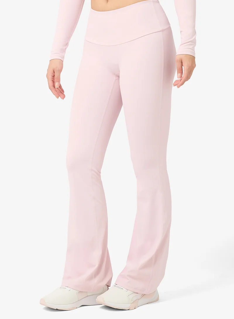 FRWD  Soft Touch Fitted Seamless Top & Flared Legging Set for Women | Best Price UAE