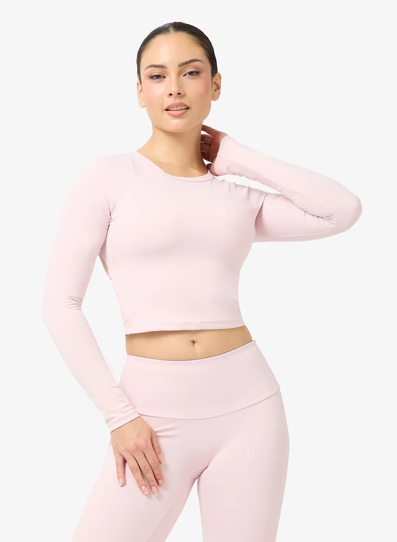 FRWD  Soft Touch Fitted Seamless Top & Flared Legging Set for Women | Best Price UAE
