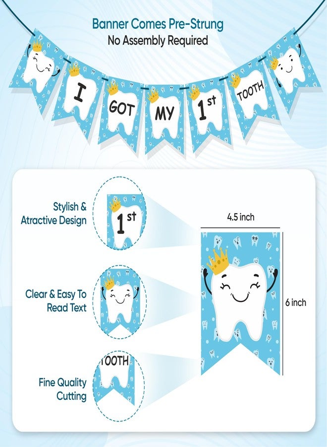 Untumble First Tooth Banner and Prop Kit (Pack of 26 pcs) First Tooth Decoration Items for Baby - Image 3
