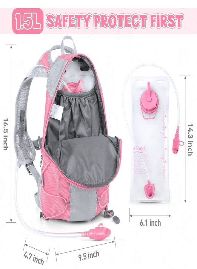 KUYOU Hydration Pack for Kids Hydration Backpack with 1.5L Hydration Bladder Lightweight Insulated Water Pack for Hiking Biking Climbing Running - Image 2