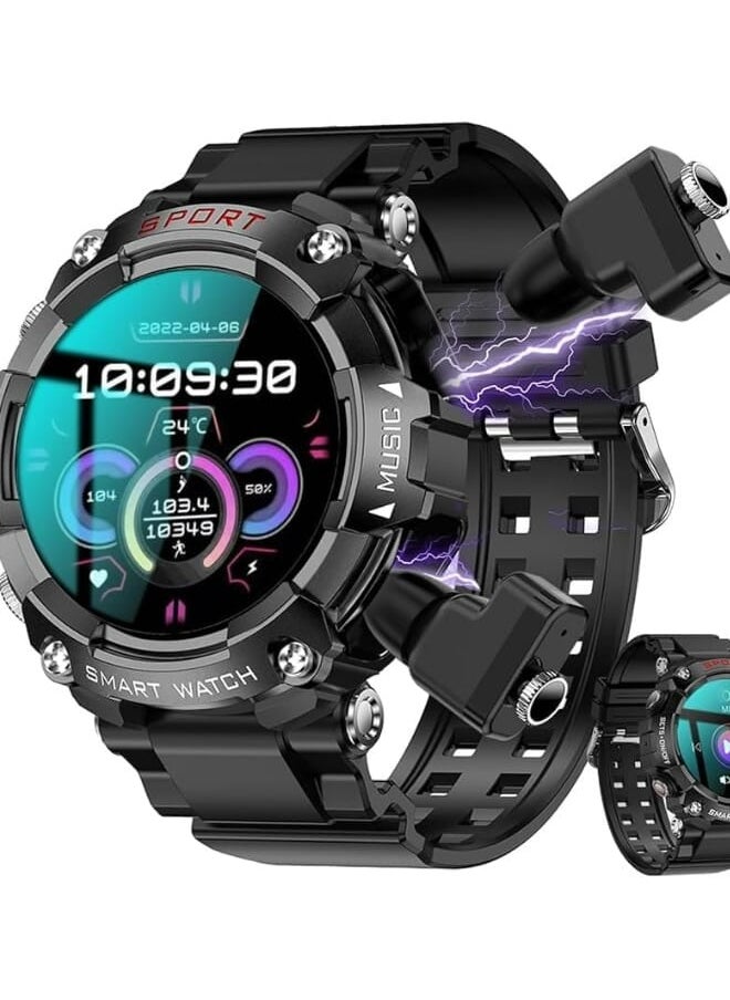 Haino Teko ST-3 Smart Watch with Built-in Bluetooth Speakers, 4GB MP3 Speaker, Large Round AMOLED Display with Wireless Charging