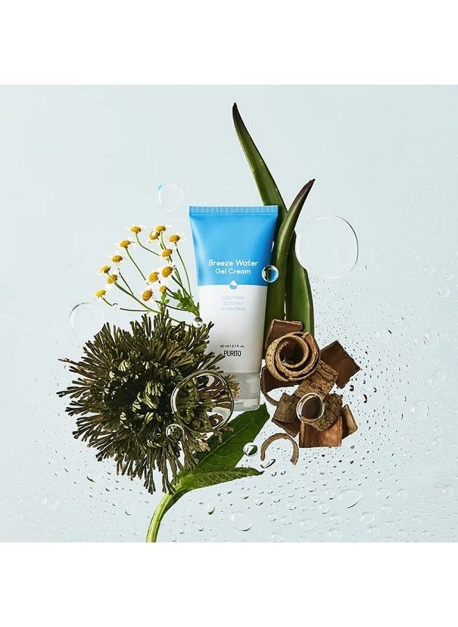 PURITO - Breeze Water Gel Cream 80Ml / 2.7 Fl. Oz. Vegan Crueltyfree Relieving Moisturizer Soothing Calming Safe Ingredients Sensitive Skin - Image 1