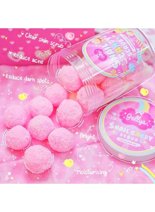 جيليز كرات تقشير السكر، تقشير، مكونات طبيعية، زيوت مغذية، علاج بالروائح، حلوى، 6 كرات - Image 5