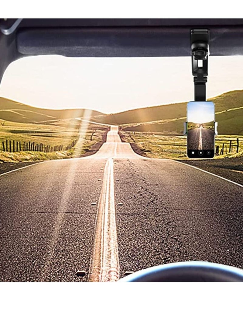 Yuwell Car Phone Mount For Auto Hands Free 360 Rotatable For Smartphone Universal 360 Degrees Car Sun Reflector Mount Stand Smartphone Holder Sun Visor Car Phone Holder - Image 4