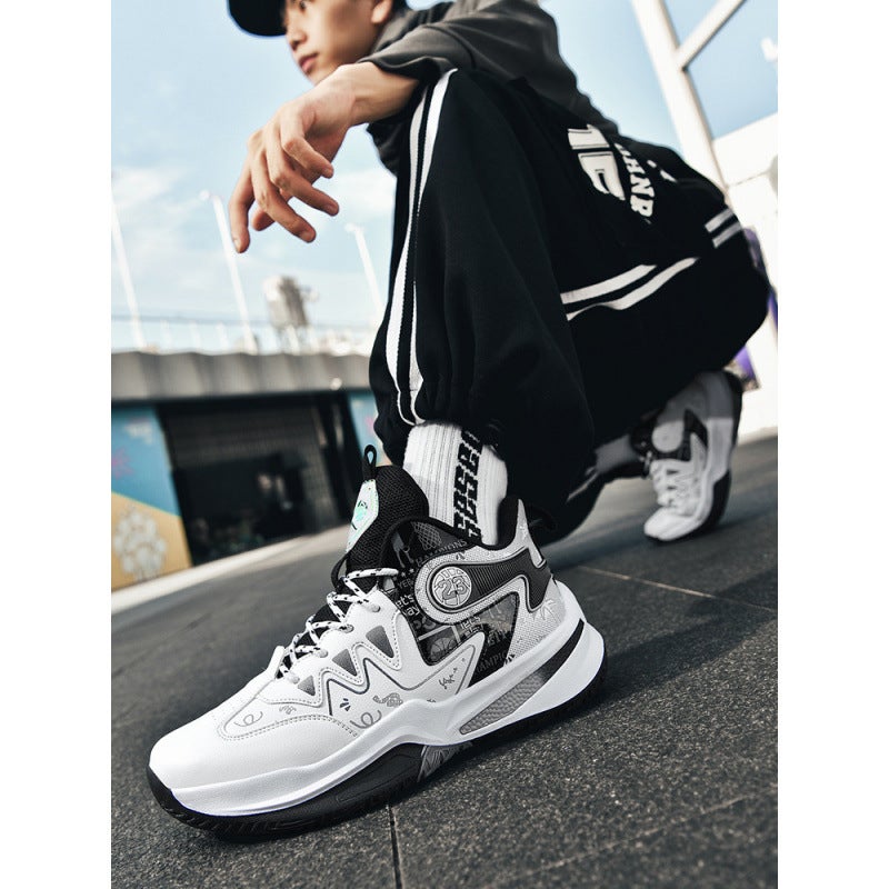 Fashionable Men'S And Women'S Sports Basketball Shoes Export Large Size Student Training Practical Basketball Shoes Basketball - Image 2