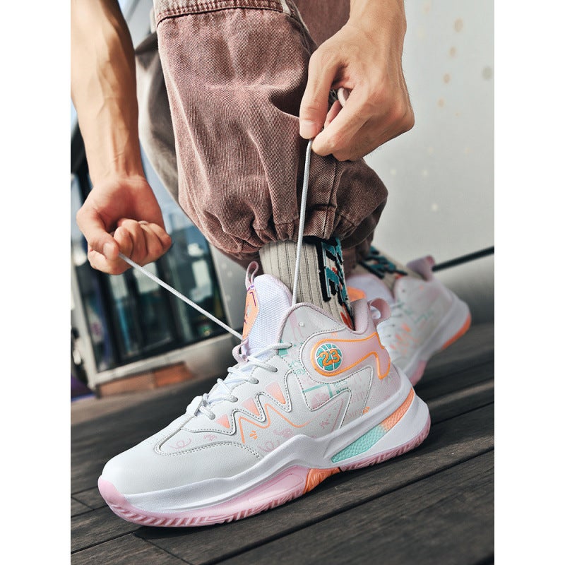 Fashionable Men'S And Women'S Sports Basketball Shoes Export Large Size Student Training Practical Basketball Shoes Basketball - Image 3