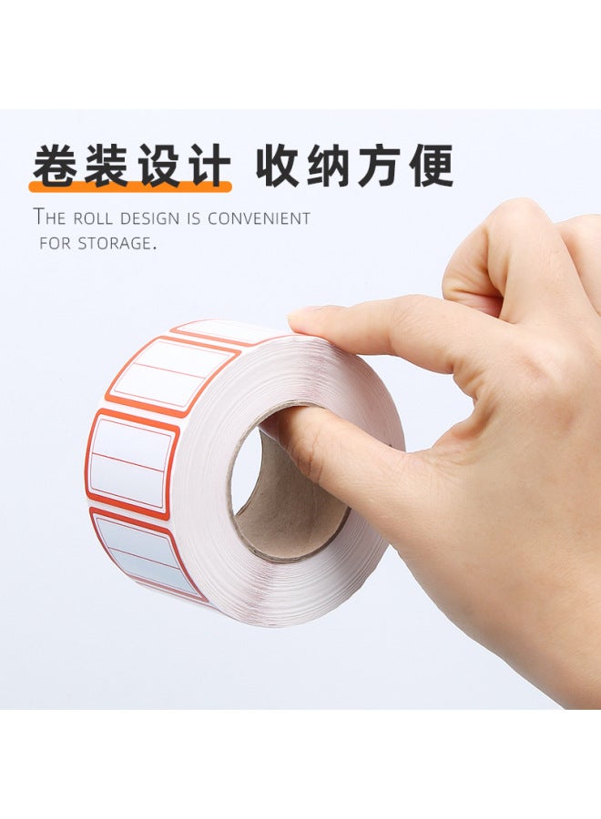 HELPS Handwriting Self-adhesive Label Paper Self-adhesive Label Name Product Price Classification Note Stickers Office 1000 Stickers - Image 4
