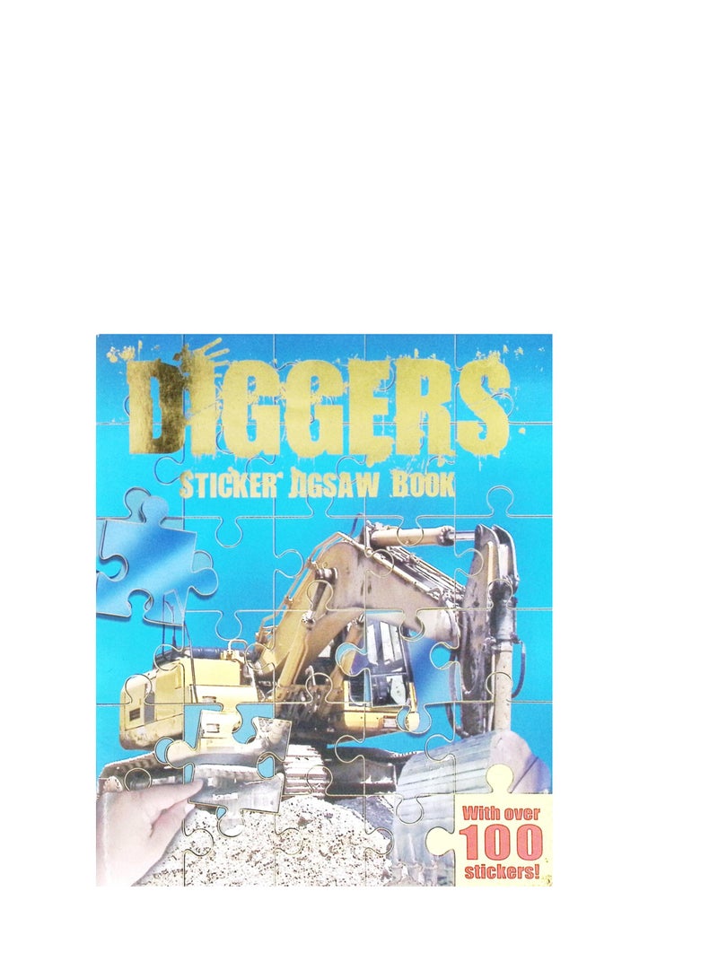 Diggers Sticker - Jigsaw Book