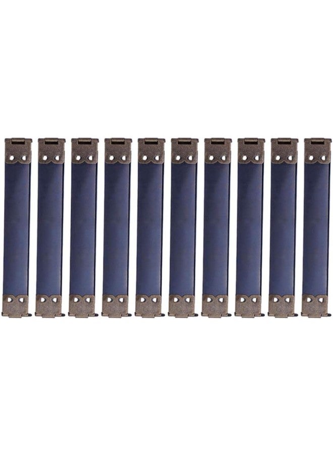 klarako 10pcs 10cm Metal Internal Flex Frames Handbag Hinges Spring Clip Kiss Clasp Bag for DIY Craft Coin Purse Bag Sewing Making Silver  - Image 1