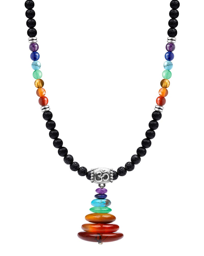 MIDDLUX Chakra Necklaces Healing Stone Bracelets Crystal Sets for Women Men
