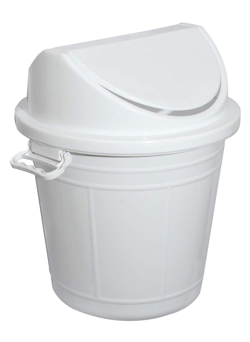 Kuber Industries Kuber Industries Plastic Swing Lid Garbage Waste Dustbin for Home Office Factory 30 Litres Large Size White CTKTC043180  - Image 1