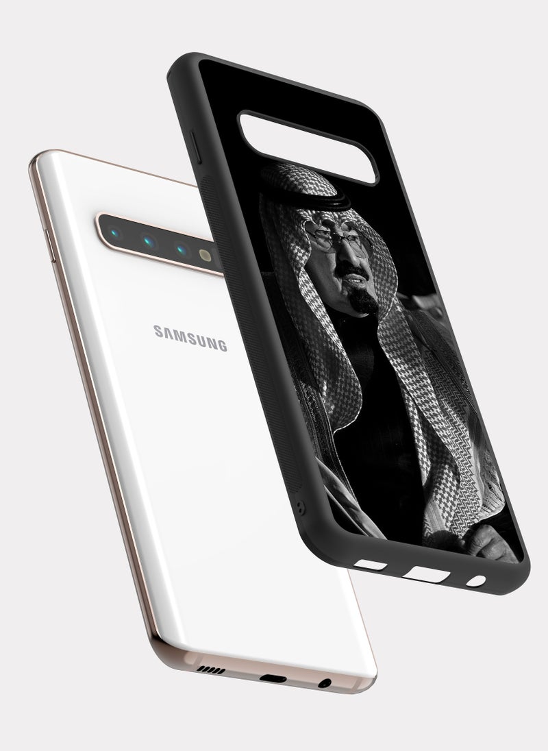 بكسلات كفر سامسونج جالكسي اس 10 بلس الملك عبدالله بن عبدالعزيز ال سعود ابيض - Image 2