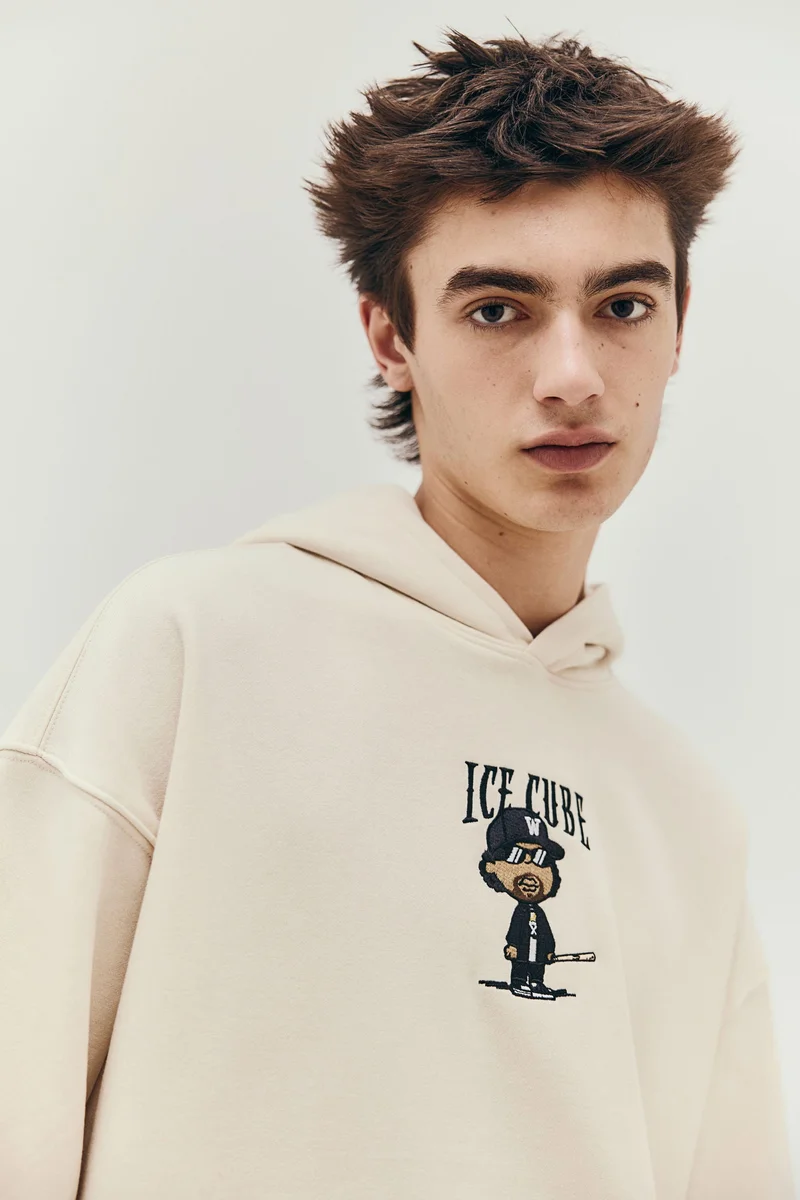 H&M Oversized Fit Printed hoodie