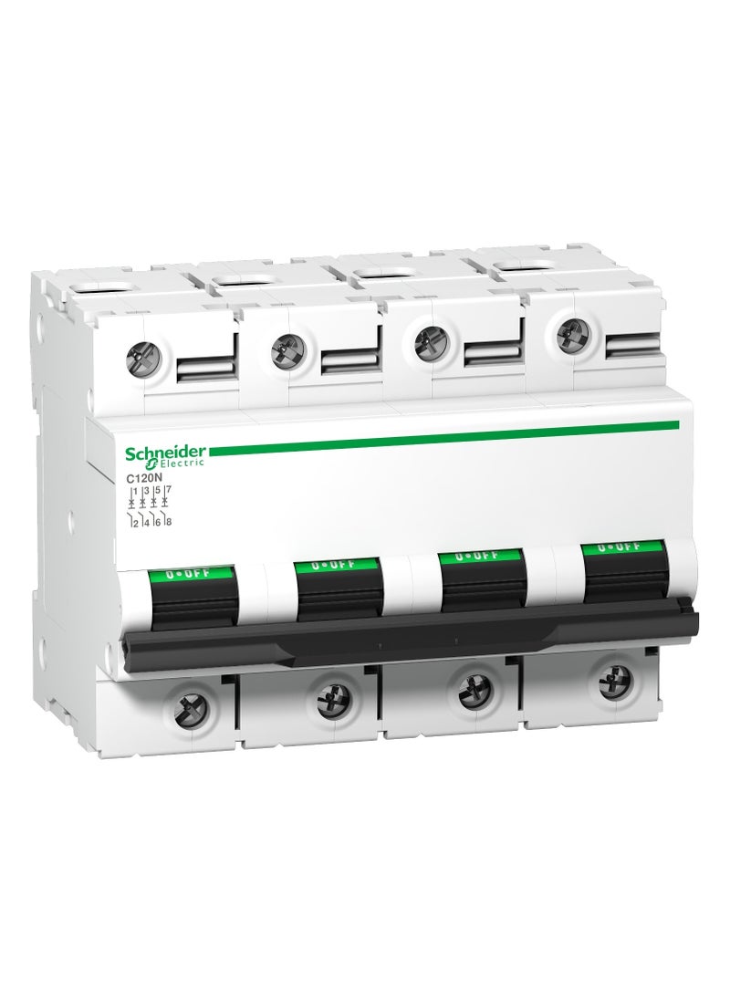 Schneider Electric A9N18372 C120N - circuit breaker - 4P - 80A - C curve 