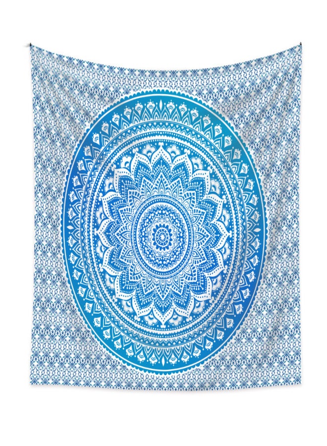 قطعة واحدة من نسيج الحائط مقاس 180 سم × 230 سم، بنمط زهور ماندالا بوهيمي مطحون، خلفية معلقة للغرفة، قطعة قماش لتزيين المنزل - Image 1