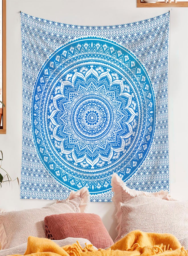 قطعة واحدة من نسيج الحائط مقاس 180 سم × 230 سم، بنمط زهور ماندالا بوهيمي مطحون، خلفية معلقة للغرفة، قطعة قماش لتزيين المنزل - Image 5