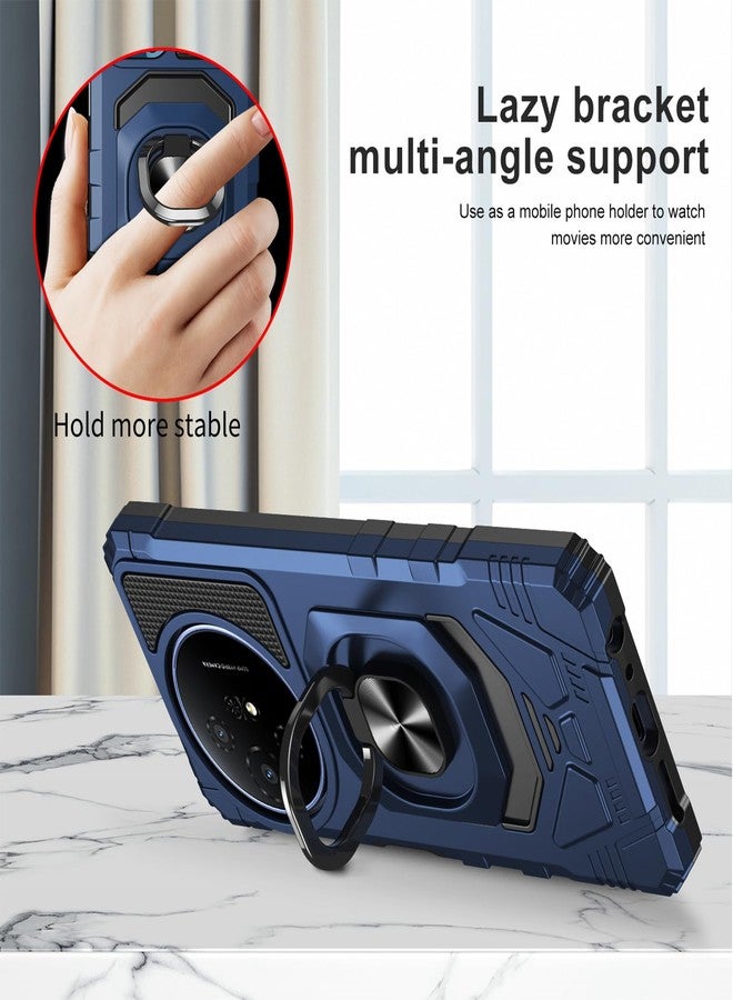 Ailiber for TCL 50 XL NxtPaper 5G Magnetic Case, TCL 60 XE Phone Case with Screen Protector, Ring Kickstand for Car Mount, Military Grade Shockproof Durable Cell Phone Cover for TCL 50XL-Blue - Image 2