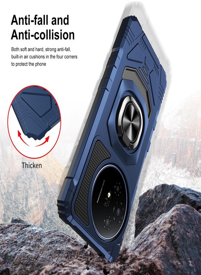 Ailiber for TCL 50 XL NxtPaper 5G Magnetic Case, TCL 60 XE Phone Case with Screen Protector, Ring Kickstand for Car Mount, Military Grade Shockproof Durable Cell Phone Cover for TCL 50XL-Blue - Image 5