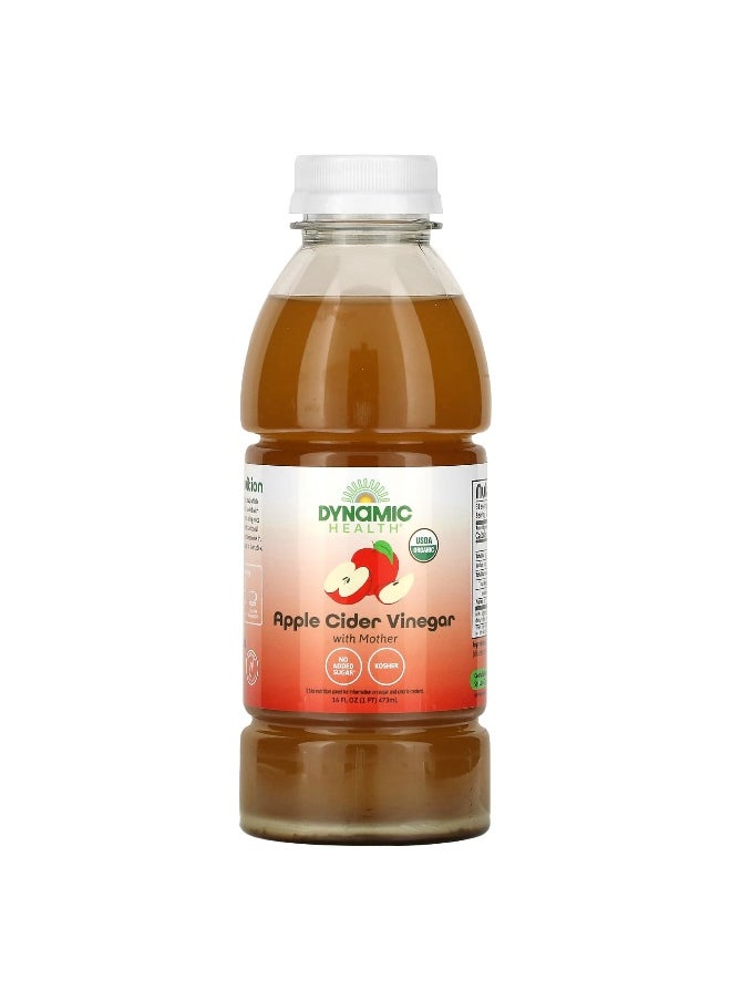 Dynamic Health Dynamic Health, Apple Cider Vinegar with Mother, Plastic, 16 fl oz (473 ml)  - Image 1