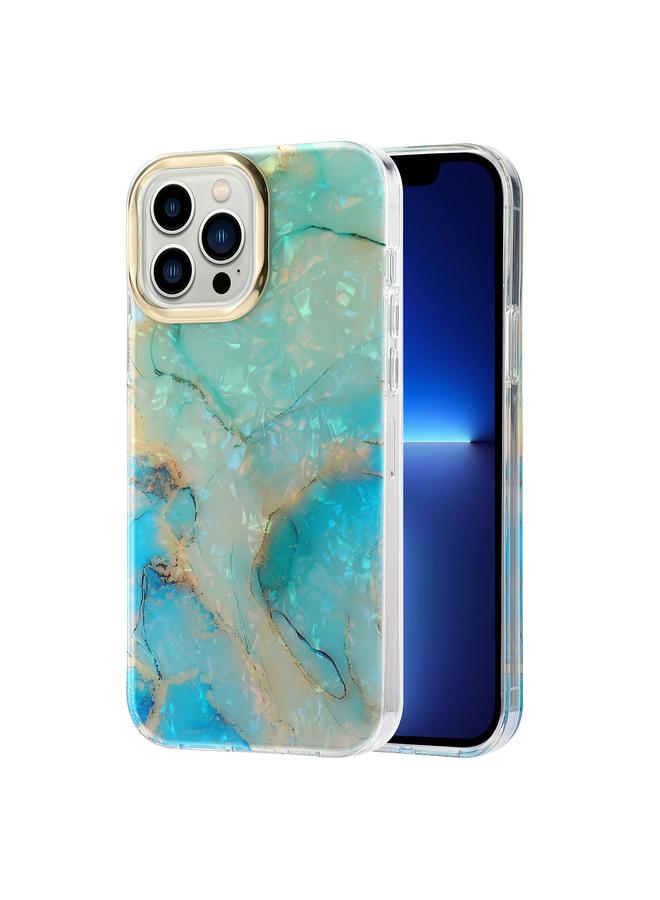 S-TOP Case For iPhone 12 Pro Max Electroplating Shell Texture Marble Phone Case - Image 1