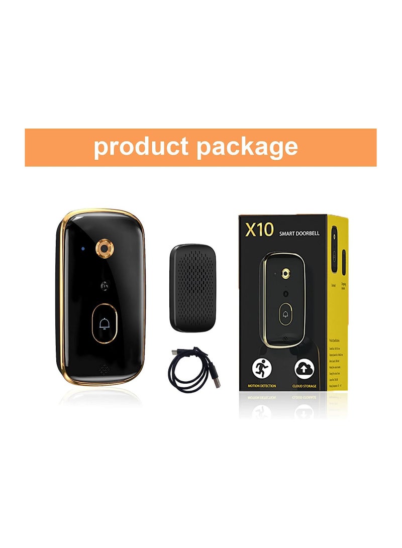 Smart Wireless Video Doorbell with 2 Way Audio Motion Detection Night Vision and Cloud Storage Real Time Alerts for Home Security - Image 1