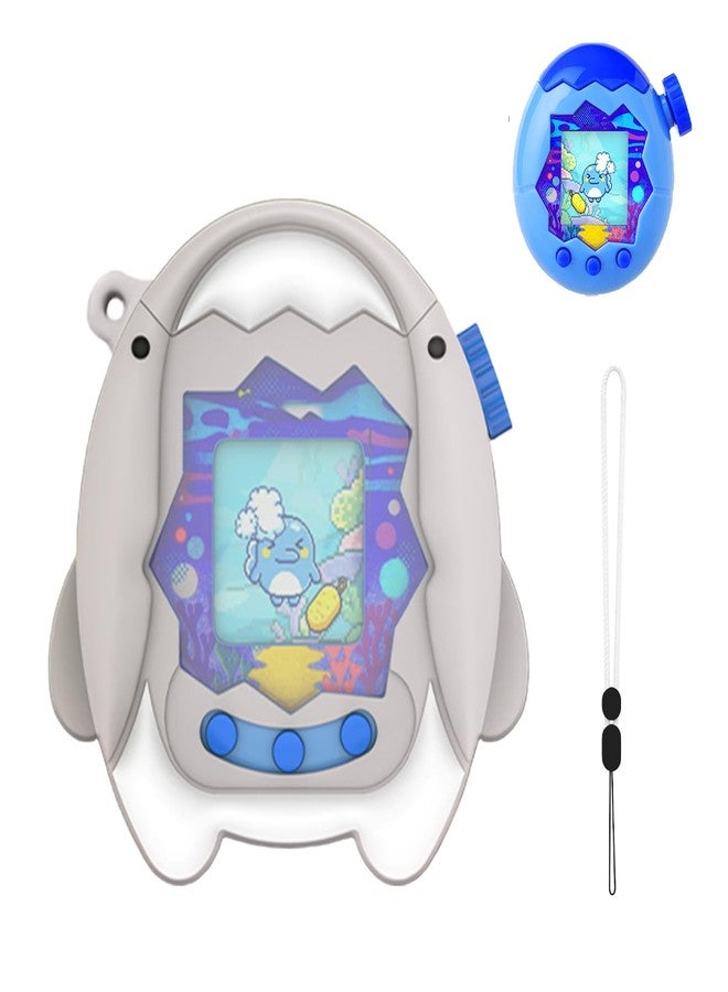 Oshmirian Protective Case for Tamagotchi Paradise - Silicone Hard Shell Cover for Tamagotchi Paradise Electronic Pet,Waterproof Sweatproof Washable Shockproof Anti-Drop 360° Full Protection(Grey) - Image 1