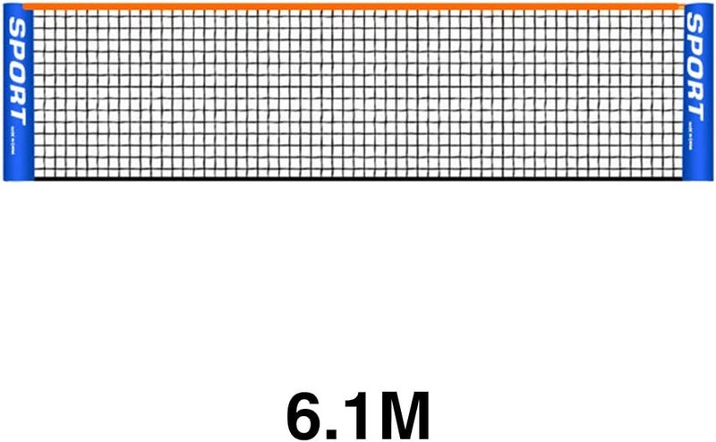 DENPETEC Portable Badminton Net Set for Tennis, Soccer Tennis, Kids Adult Volleyball Training Net Indoor/Outdoor Sports Net for Garden Court Beach Backyard - Image 2