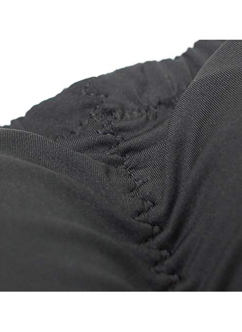 SYOSI Men's Padded Boxer Lifter Underwear, Hip Enhancer Pads padded underwear, lift panties, body strengthening panties with front+rear hips (Color: Black, Size: XL) - Image 2