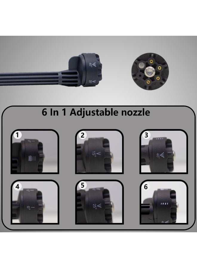 BONAI 168VF Cordless Portable Pressure Washer, High Efficiency Motor, Self-Priming Dual-Use, Overheat Protection, Auto Shut-Off, Increase Pump Head for Car, Garden & Outdoor Cleaning – BN-HK99 - Image 5