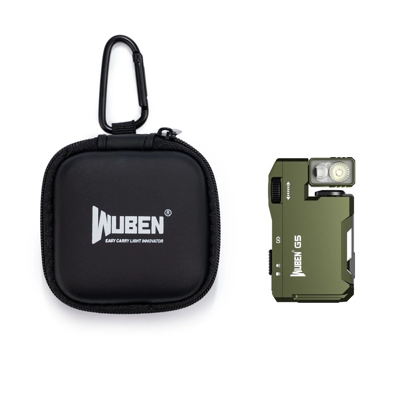 وبين مصباح يدوي Wuben Multi-Color Magnetic EDC G5 Flashlight 400 Lumen Usb-c Rechargeable Keychain Hands for Camping, Car Repair, Home Use - Image 1