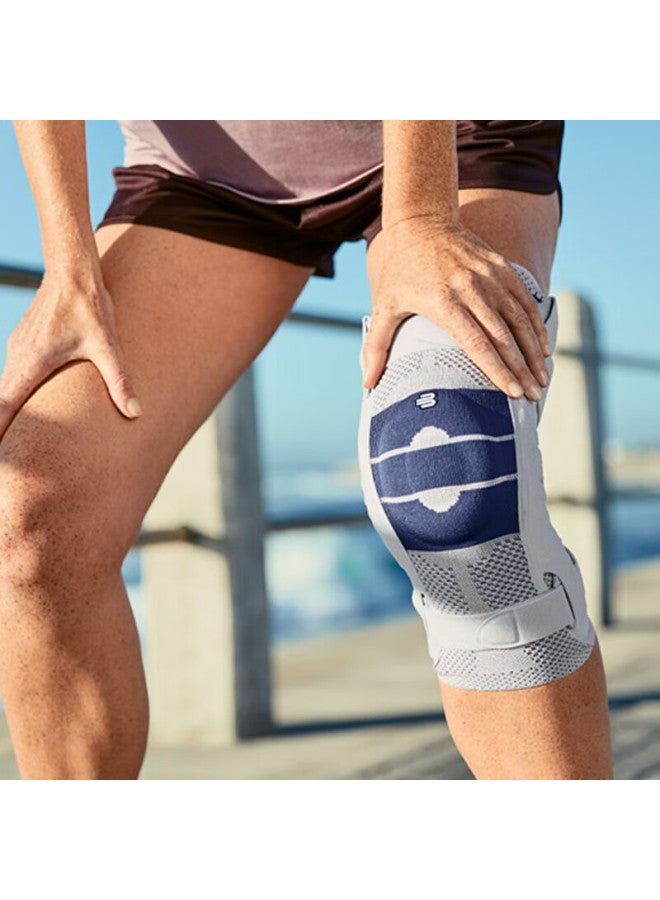 Bauerfeind Germany Original Sports Knee Brace Patella Support Genutrain-s Silver Titanium Black Right Leg Size 6 Single Pack - Image 2