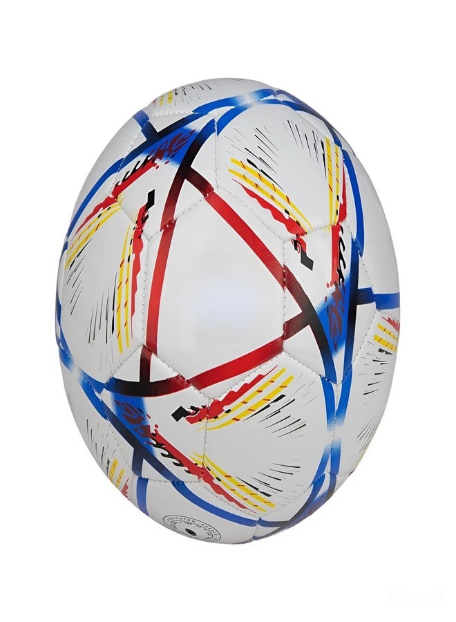 SBJT Football for All Ages Suited for The Grass Fields | PU | Suitable for Grass |Practice Ball | Soccer Ball | for Men/Women | Football Size - 5 (Qatr -01) - Image 2