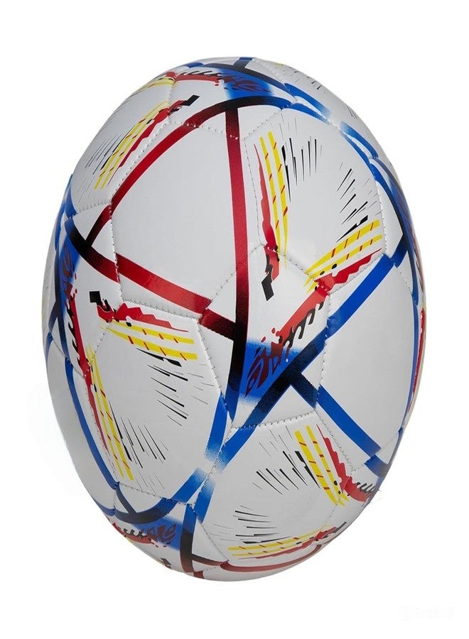 SBJT Football for All Ages Suited for The Grass Fields | PU | Suitable for Grass |Practice Ball | Soccer Ball | for Men/Women | Football Size - 5 (Qatr -01) - Image 3