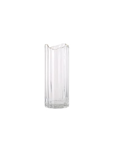 PEPAXON Heavy Glass Vase for Flower Tall Vase Cylinder Vase Tabletop Decoration Transparent 47 L x 47 W x 118 H
