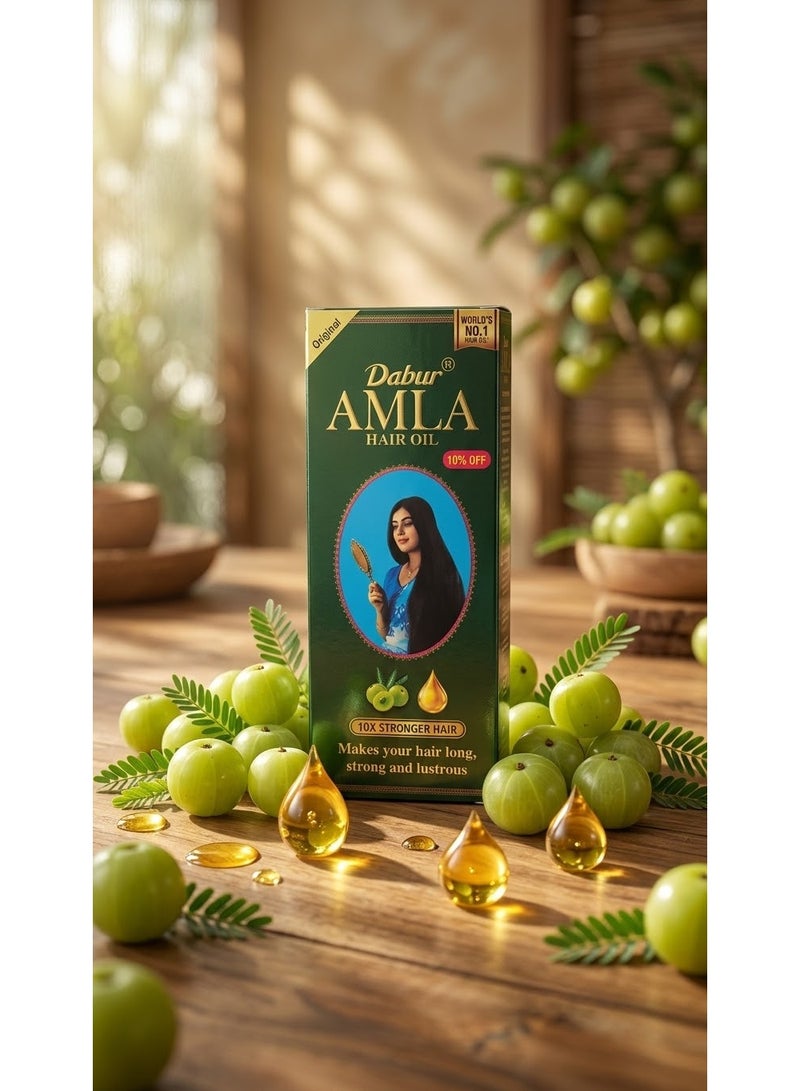 Dabur Amla Hair Oil With Pure Amla Natural Extracts -180 ml (Packaging may vary) - Image 4