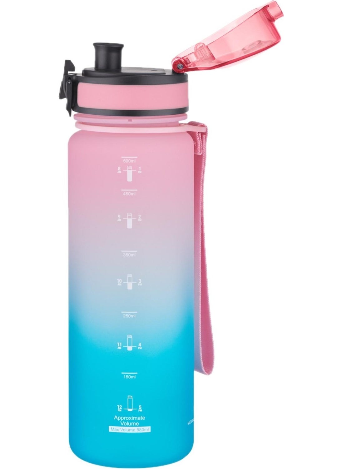 UZSPACE Tritan Flask 500 ml Pink Green Double Color  - Image 3