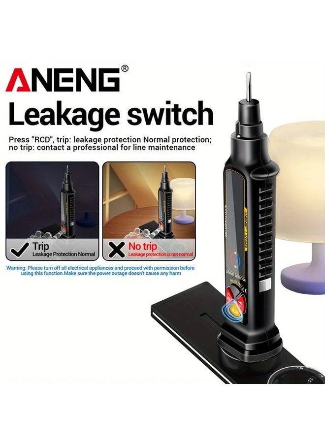 ANENG VD808 الأسود محلل الدوائر اختبار الجهد AC/DC كشف التسرب إيقاف تلقائي - Image 3