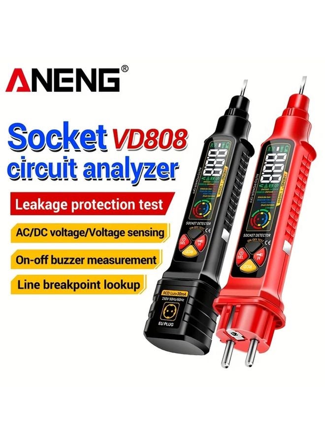 ANENG VD808 الأسود محلل الدوائر اختبار الجهد AC/DC كشف التسرب إيقاف تلقائي - Image 2