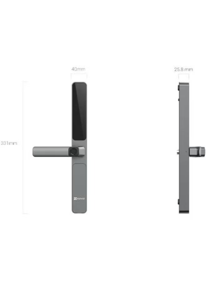 EZVIZ DL06 Pro Smart Fingerprint Door Lock – Lift-Up Lock Body, IP65 Weatherproof Design, Biometric Keyless Entry Smart Lock for Home Security - Image 3