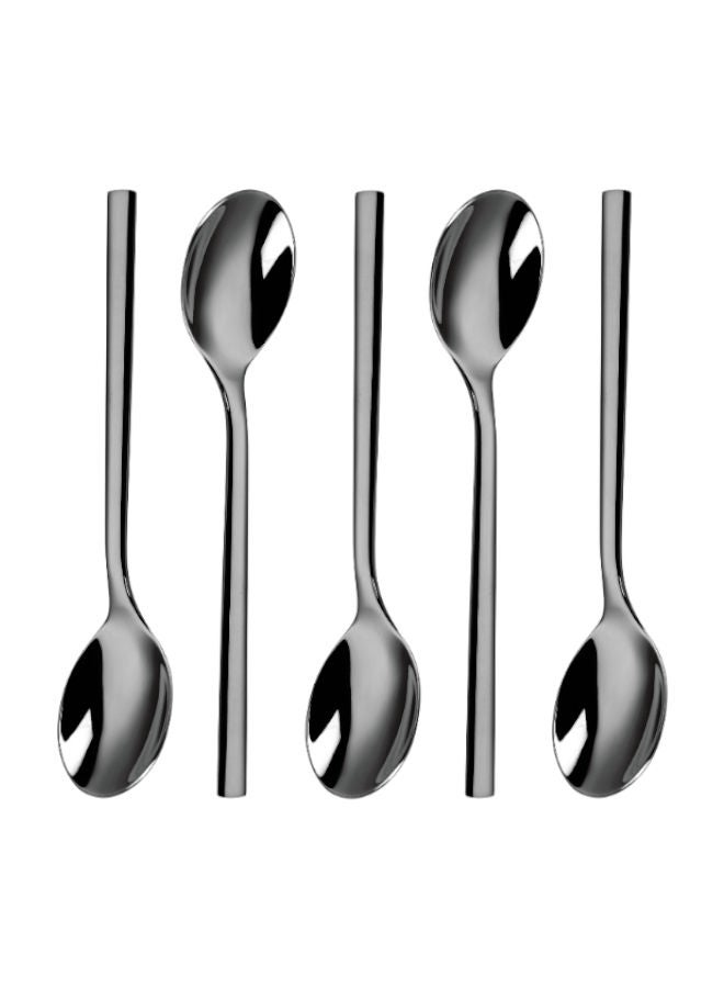 Dove 6-Piece Stainles Steel Dessert Spoon Set Silver 16.2cm - Image 1
