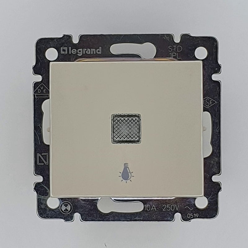Legrand Valena Illuminated Light Beige Without Frame 