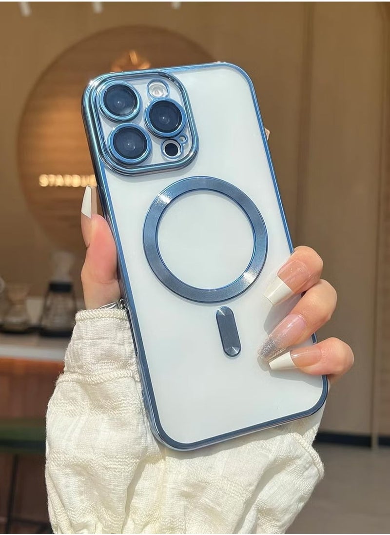 JAJEEK iPhone 16 Pro Max Magnetic Case  Compatible with MagSafe, Built-in Camera Protector, Soft TPU Anti-Scratch Shockproof Clear Case, Slim Design for iPhone 16 Pro Max 6.1 Inch - Image 5