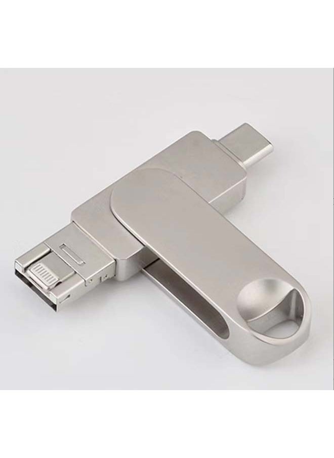 Sakulight - محرك أقراص فلاش USB للهاتف المحمول 4 في 1 سعة 128 جرامًا مناسب لأجهزة كمبيوتر Apple من النوع C التي تعمل بنظام Android - Image 1
