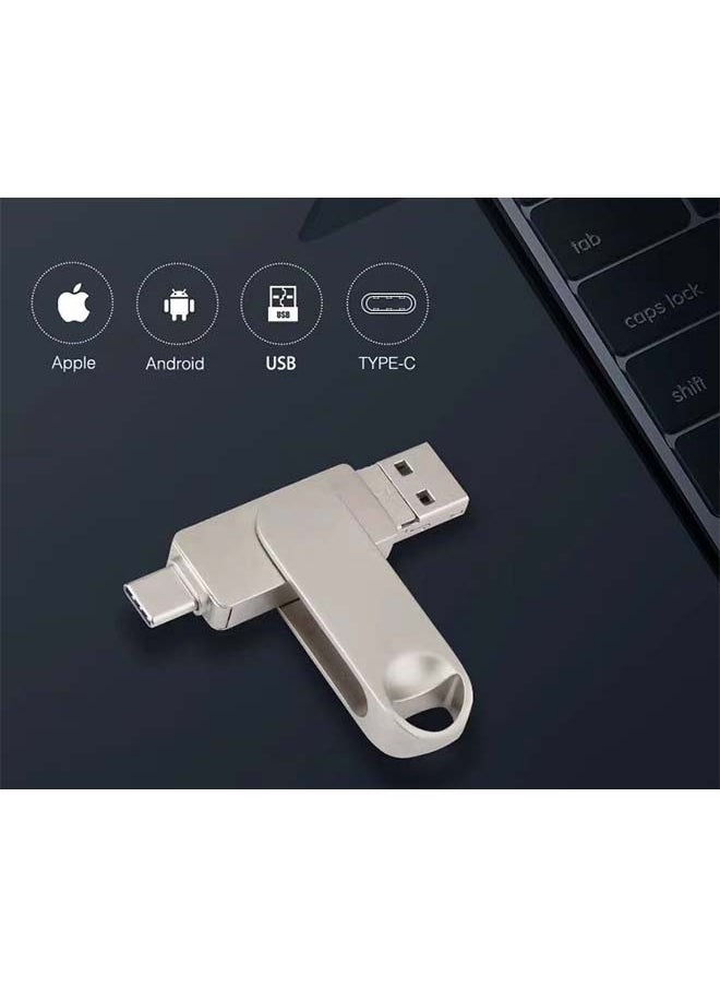 Sakulight - محرك أقراص فلاش USB للهاتف المحمول 4 في 1 سعة 128 جرامًا مناسب لأجهزة كمبيوتر Apple من النوع C التي تعمل بنظام Android - Image 1