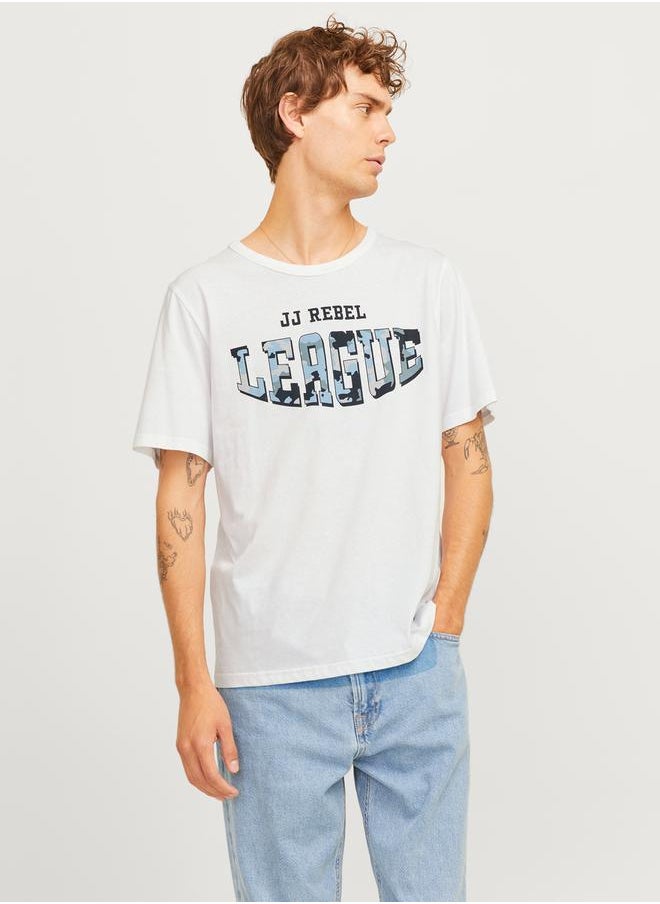 JJ Rebel by Jack & Jones League Camouflage Graphic Print T-Shirt  - Image 1